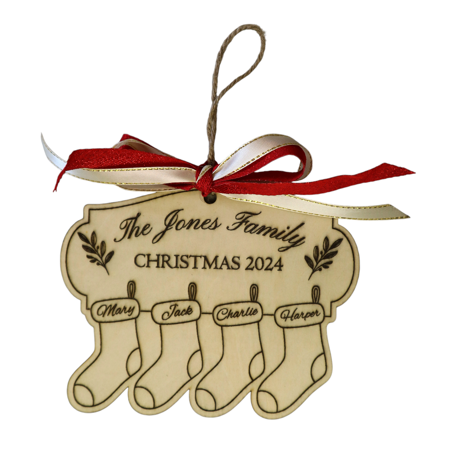 Personalised Family Christmas Ornament