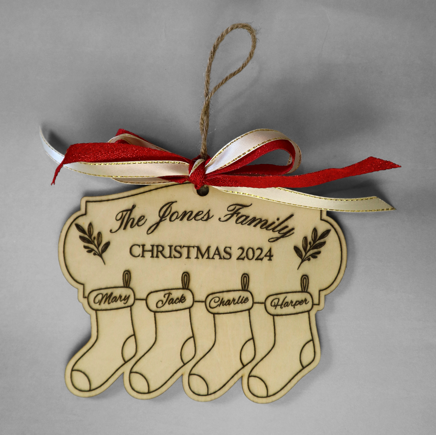 Personalised Family Christmas Ornament